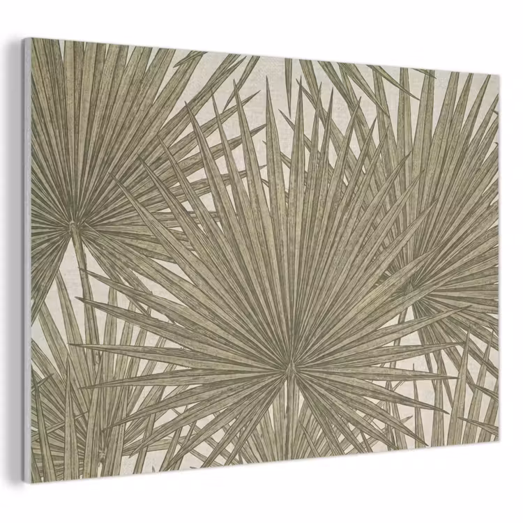Blad - Tropisch - Patroon - Natuur - Groen PET vilt klein -3d