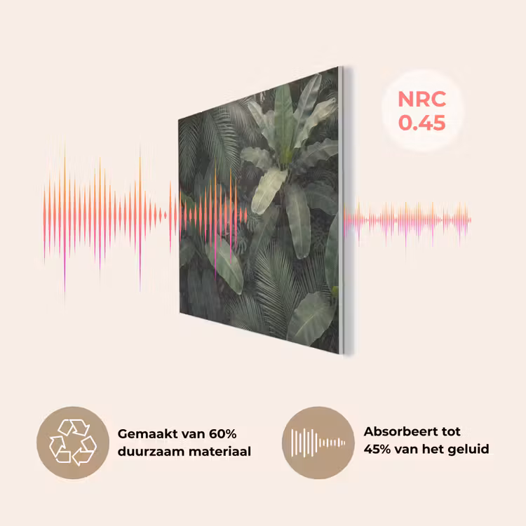 Bladeren - Groen - Tropisch - Natuur PET vilt klein -USP_NL