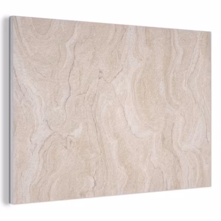 Marmer - Patroon - Beige - Steen - Abstract PET vilt klein -3d