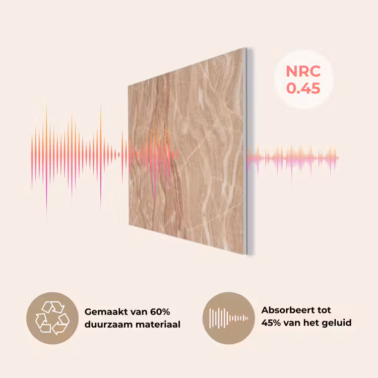 Marmer - Ader - Natuur - Abstract - Beige PET vilt klein -USP_NL