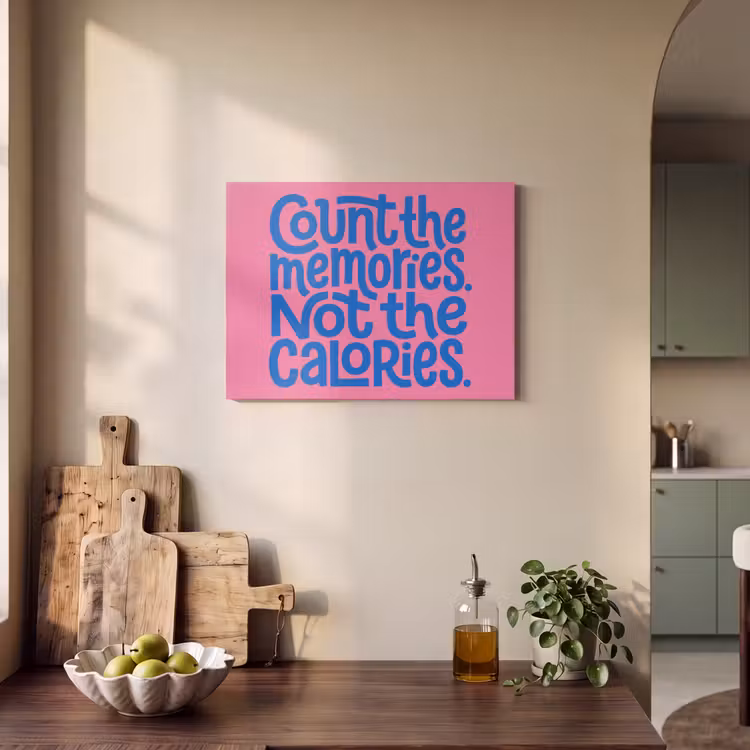 Memories - Roze - Blauw - Quote PET vilt klein -sfeer2