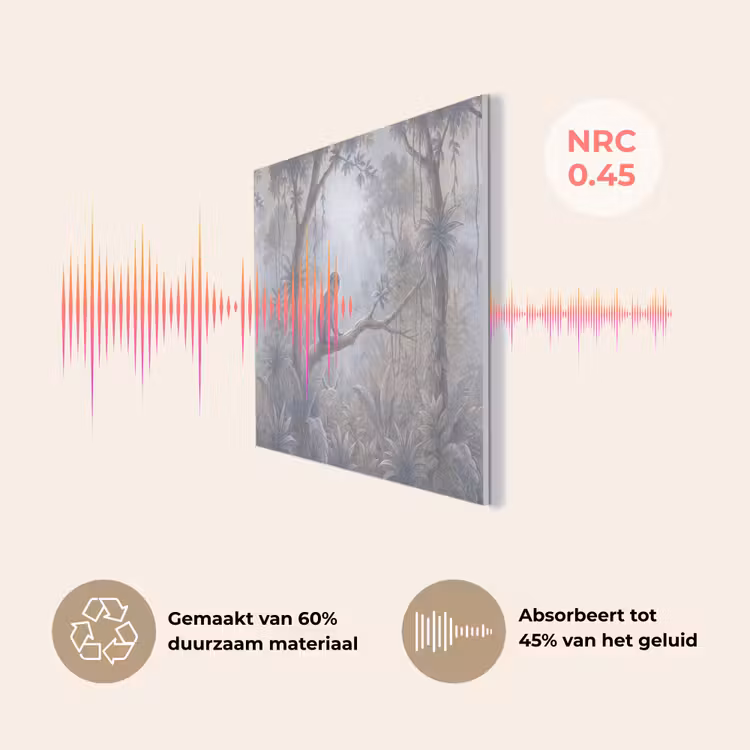 Aap - Boom - Jungle - Natuur - Grijs PET vilt klein -USP_NL