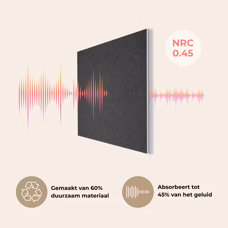 Mozaïek - Patroon - Antraciet - Zwart PET vilt klein 837 -USP_NL