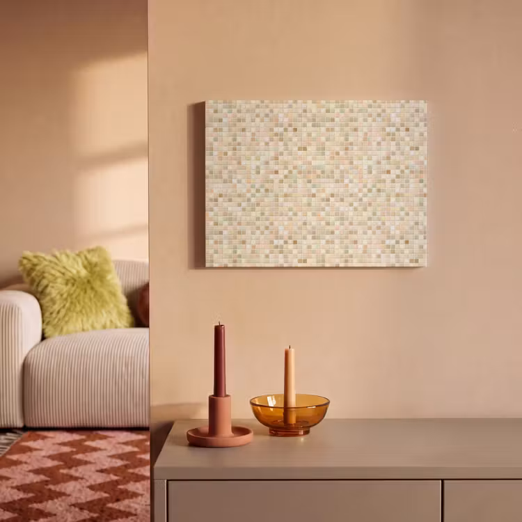 Mozaïek - Patroon - Beige PET vilt klein 837 -sfeer1