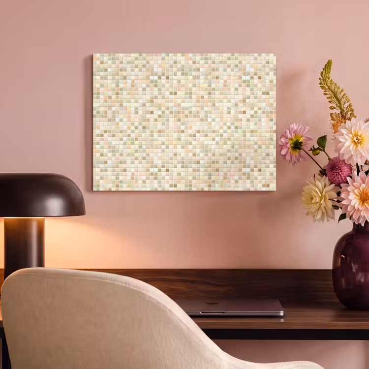 Mozaïek - Patroon - Beige PET vilt klein 837 -sfeer3