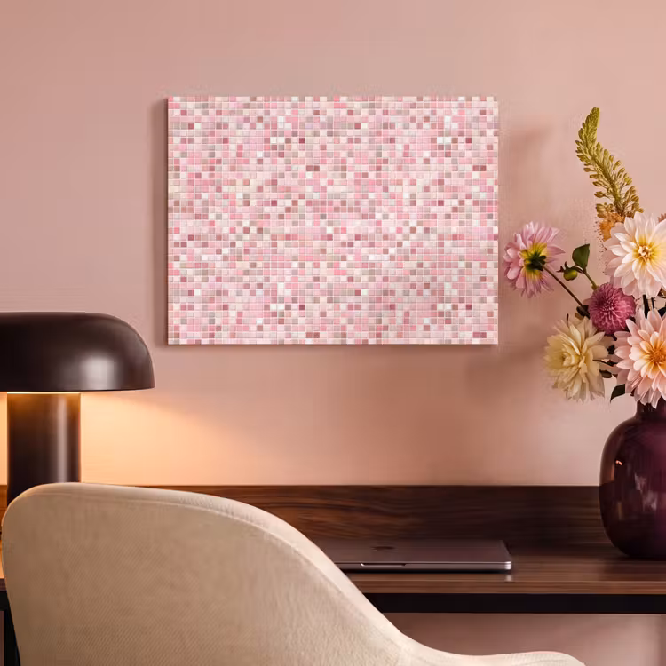 Mozaïek - Patroon - Roze PET vilt klein 837 -sfeer3