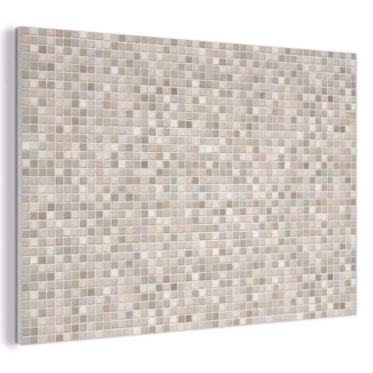 Mozaïek - Patroon- Taupe PET vilt klein 837 -3d