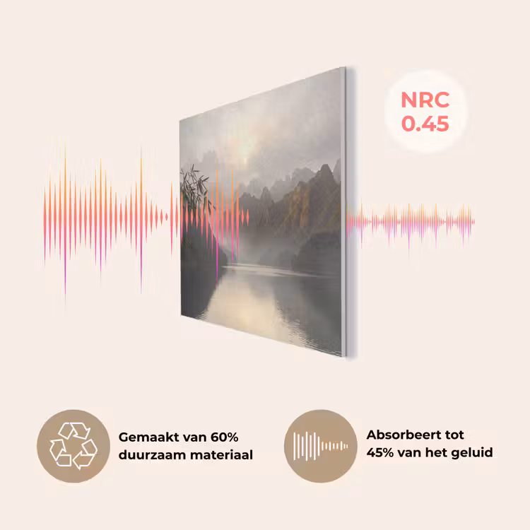 Bergen - Water - Mist - Natuur - Landschap PET vilt klein -USP_NL