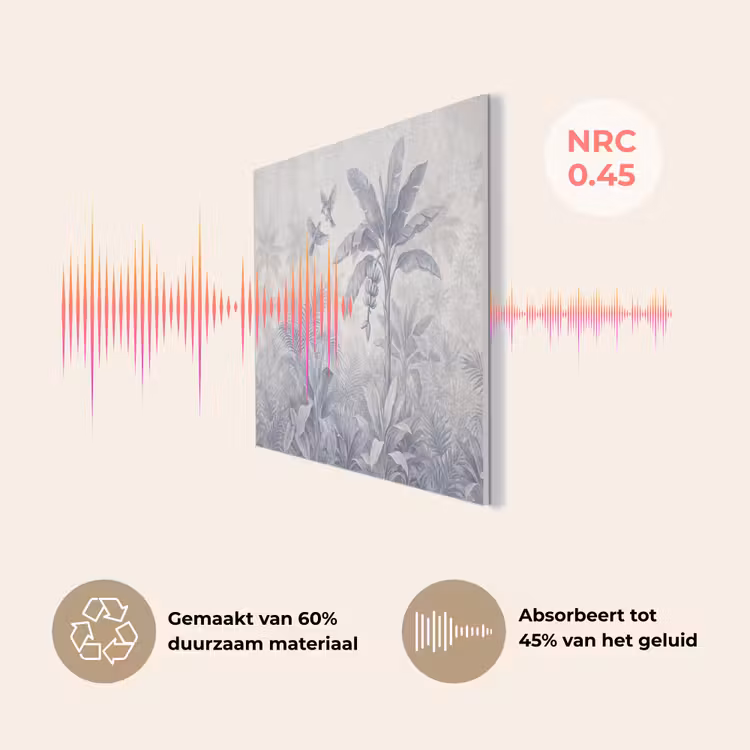 Natuur - Vogel - Jungle - Illustratie - Blauw PET vilt klein -USP_NL