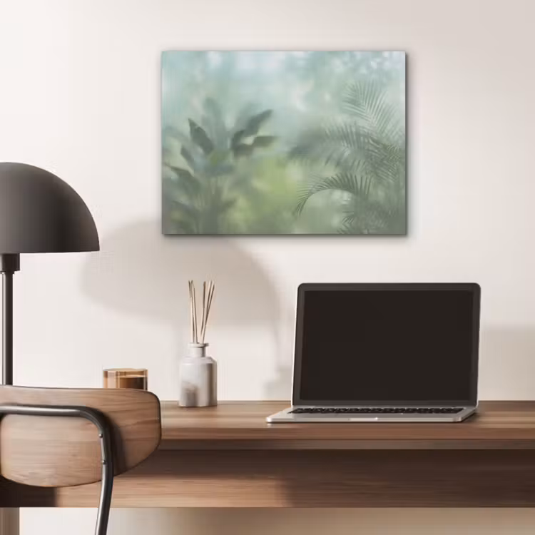 Natuur - Vervaagd - Groen - Abstract - Modern PET vilt klein -sfeer5
