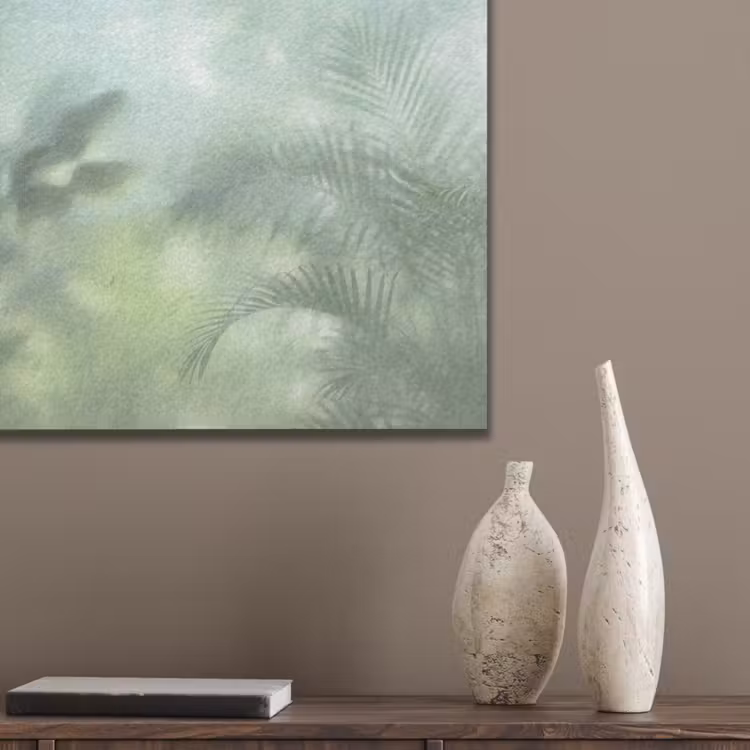 Natuur - Vervaagd - Groen - Abstract - Modern PET vilt klein -sfeer6_closeup