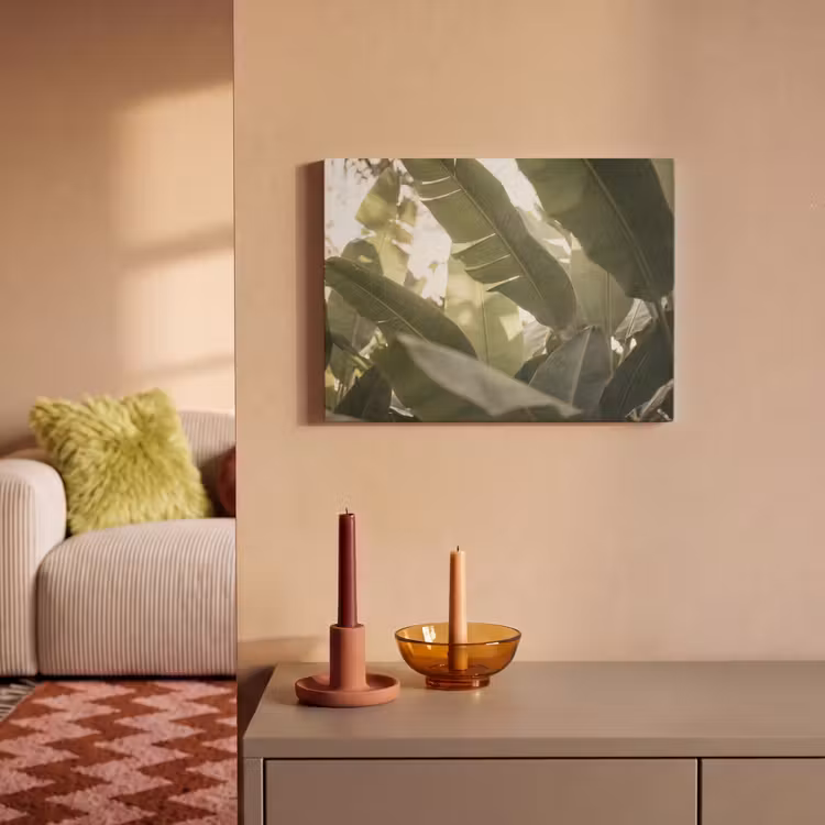 Natuur - Bladeren - Groen - Tropisch - Detail PET vilt klein -sfeer1