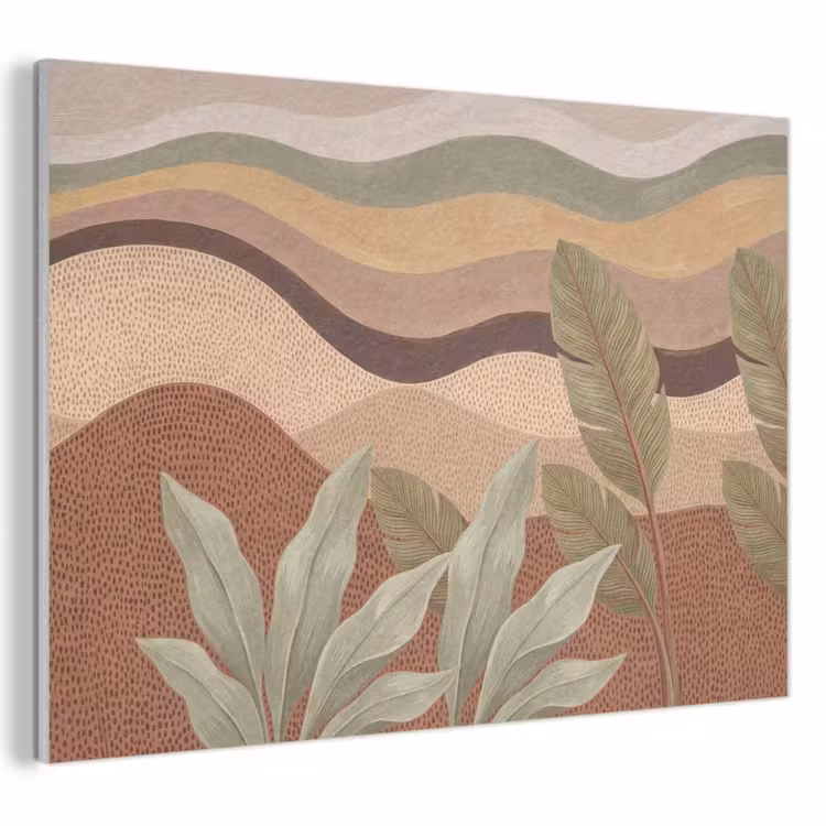 Natuur - Bladeren - Landschap - Abstract - Aardetinten PET vilt klein -3d