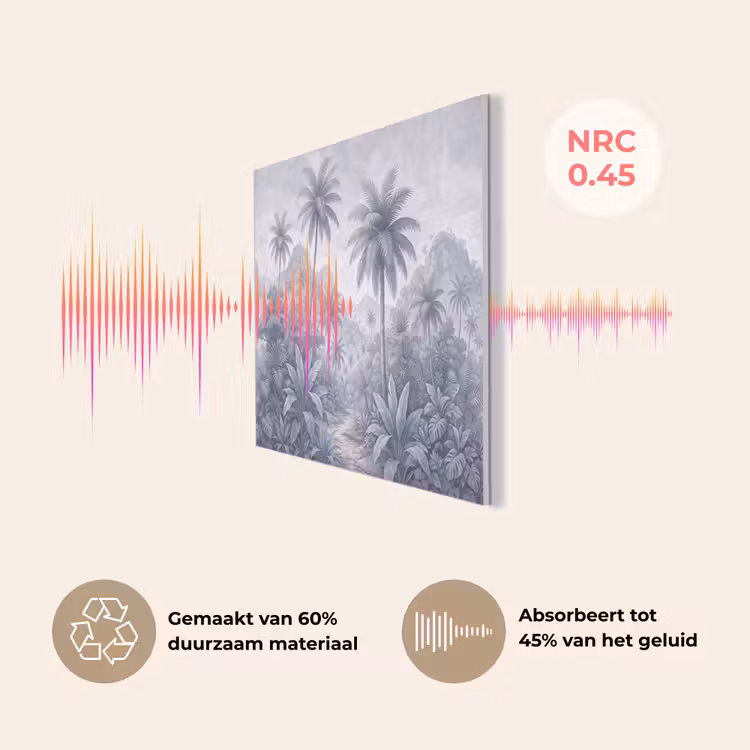 Natuur - Boom - Tropisch - Landschap - Blauw PET vilt klein -USP_NL