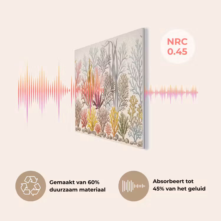 Natuur - Onderwater - Botanisch - Vintage - Kleurrijk PET vilt klein -USP_NL