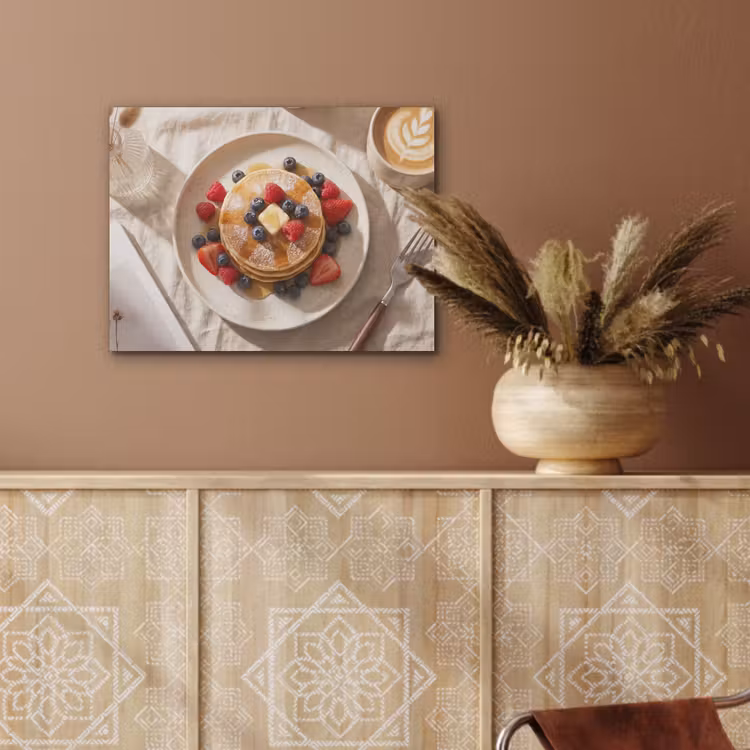 Pannenkoeken - Bessen - Ontbijt - Modern - Beige PET vilt klein -sfeer4
