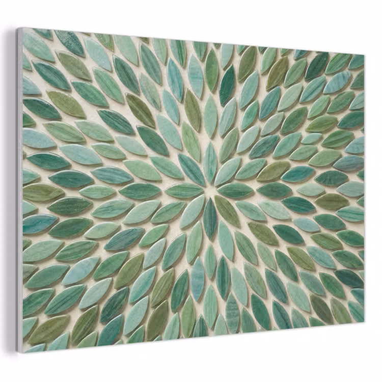 Patroon - Blad - Groen - Abstract PET vilt klein -3d