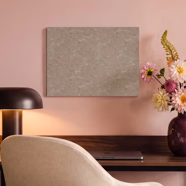 Patroon - Kalksteen - Beige PET vilt klein 837 -sfeer3
