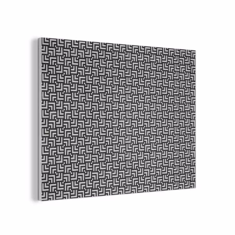 Patroon - Marmer - Zwart PET vilt klein 837 -3d