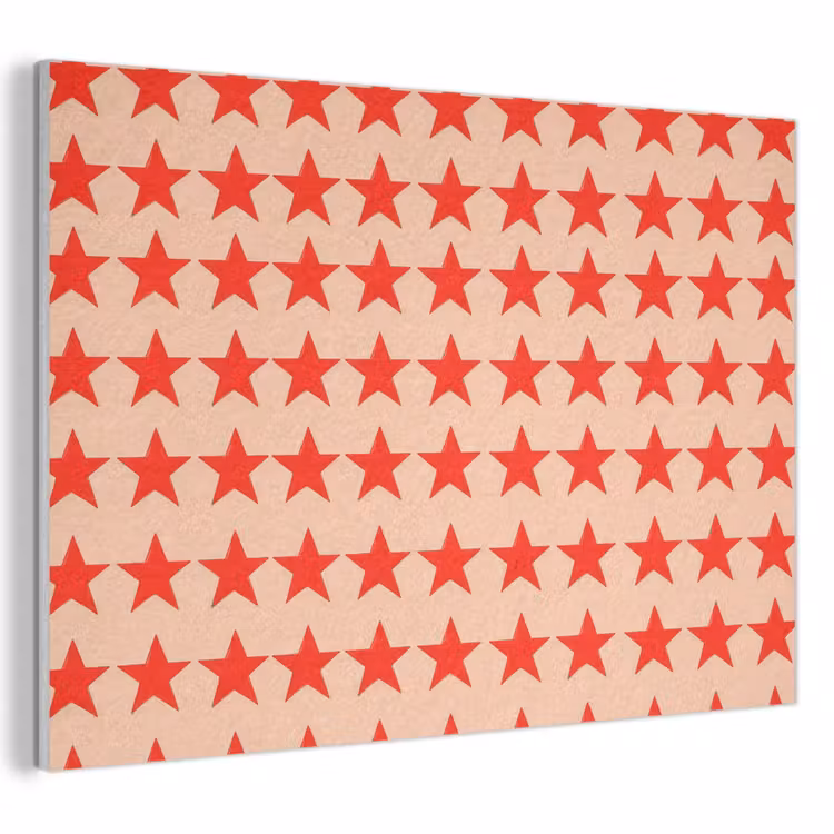 Patroon - Sterren - Rood PET vilt klein 837 -3d