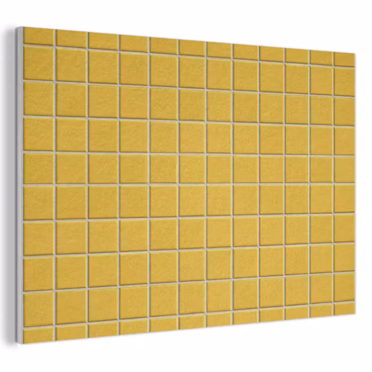 Patroon - Tegel - Okergeel PET vilt klein 837 -3d