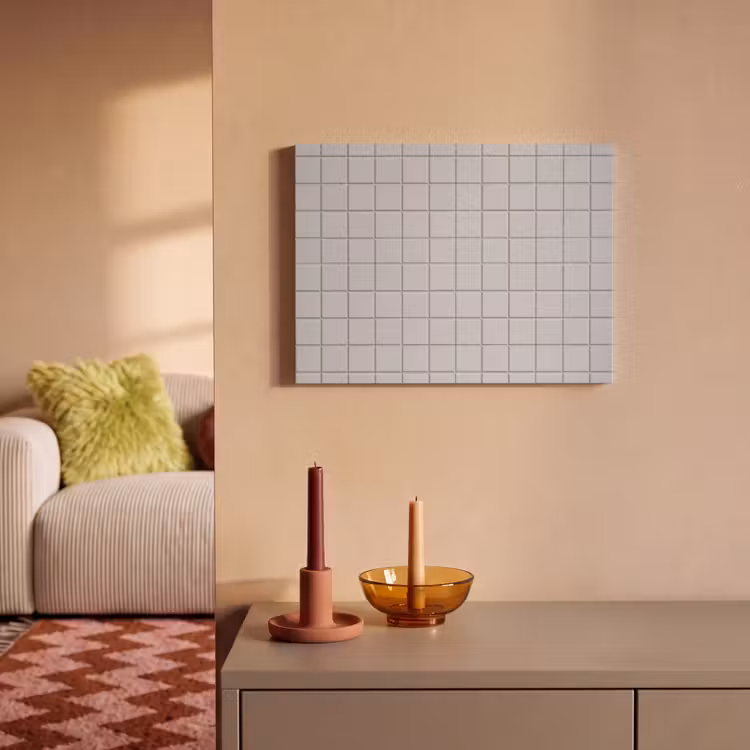 Patroon - Tegels - Licht - Grijs PET vilt klein 837 -sfeer1