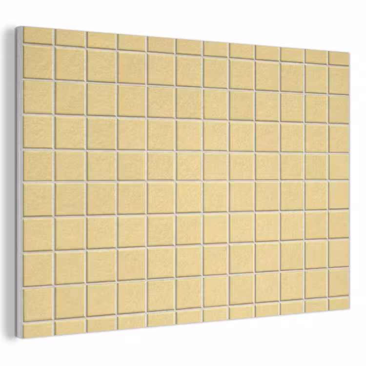 Patroon - Tegels - Geel PET vilt klein 837 -3d