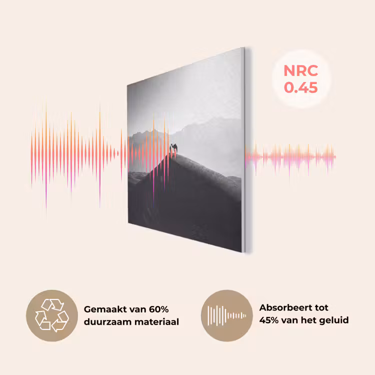 Mens - Kameel - Zandduin - Natuur - Monochroom PET vilt klein -USP_NL