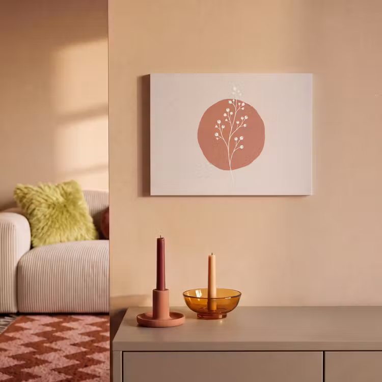Plant - Tak - Abstract - Modern - Wit PET vilt klein -sfeer1