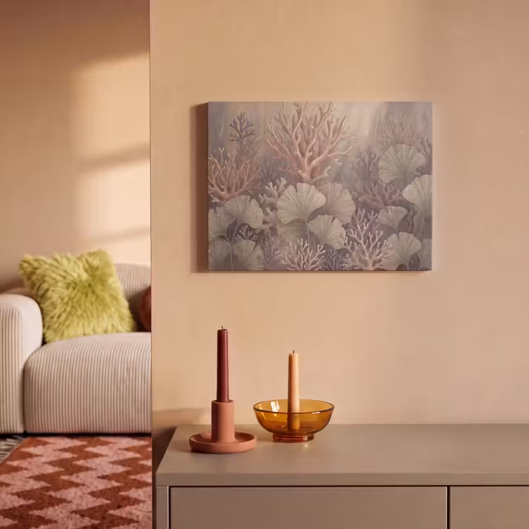 Plant - Bladeren - Zee - Illustratie - Groen PET vilt klein -sfeer1