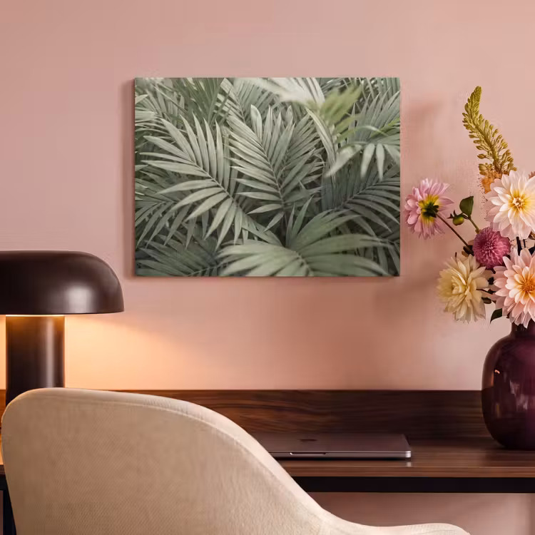 Plant - Palmbladeren - Natuur - Groen PET vilt klein -sfeer3