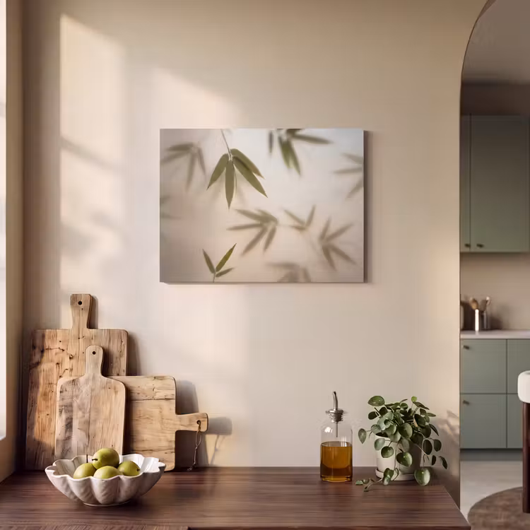 Planten - Bladeren - Natuur - Groen PET vilt klein -sfeer2