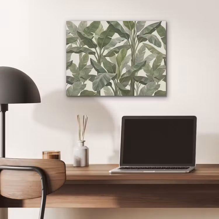 Planten - Bladeren - Tropisch - Groen PET vilt klein -sfeer5