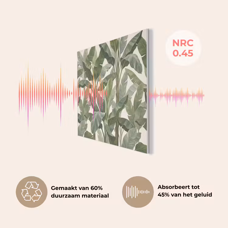 Planten - Bladeren - Tropisch - Groen PET vilt klein -USP_NL