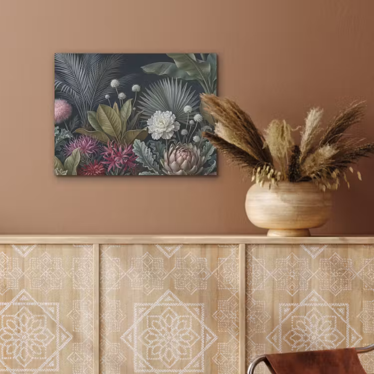 Planten - Tropisch - Botanisch - Donker - Groen PET vilt klein -sfeer4