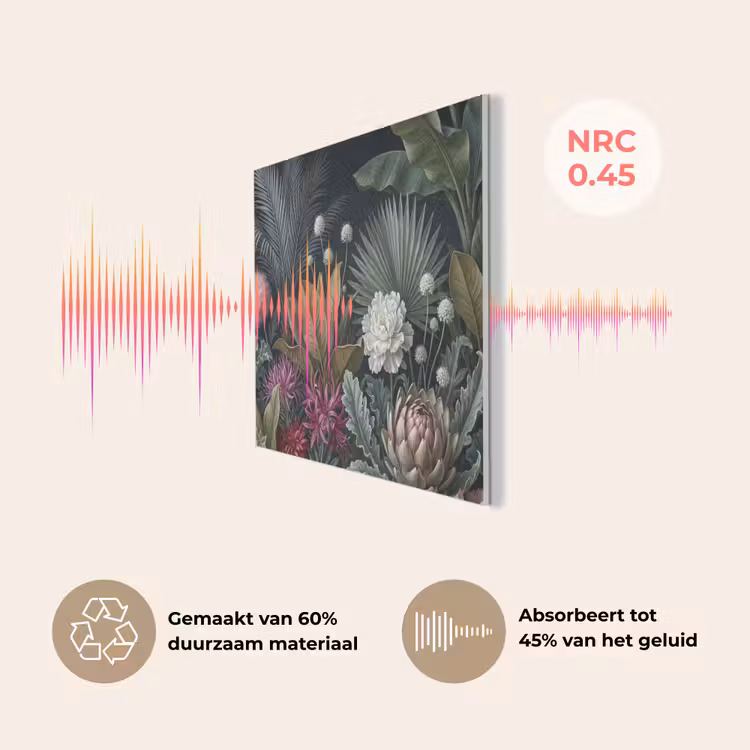 Planten - Tropisch - Botanisch - Donker - Groen PET vilt klein -USP_NL