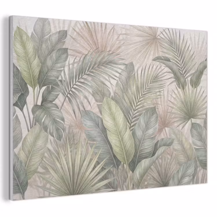 Planten - Tropisch - Bladeren - Groen - Natuur PET vilt klein -3d