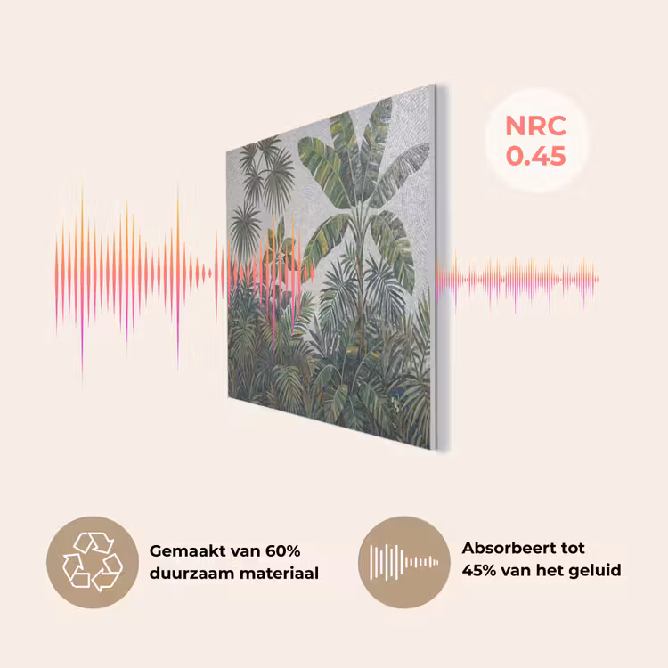 Planten - Tropisch - Mozaïek - Groen - Natuur PET vilt klein -USP_NL