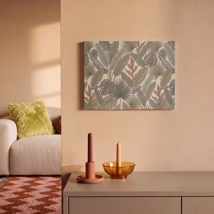 Planten - Tropisch - Natuur - Illustratie - Groen PET vilt klein -sfeer1