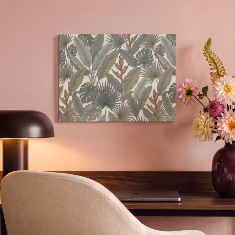 Planten - Tropisch - Natuur - Illustratie - Groen PET vilt klein -sfeer3