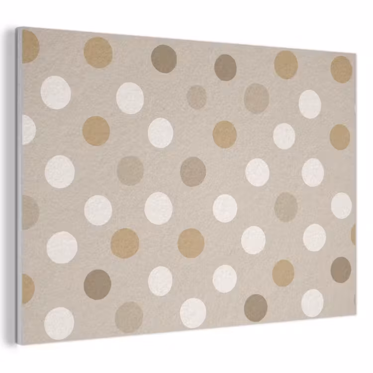 Polka - Dots - Beige PET vilt klein 837 -3d
