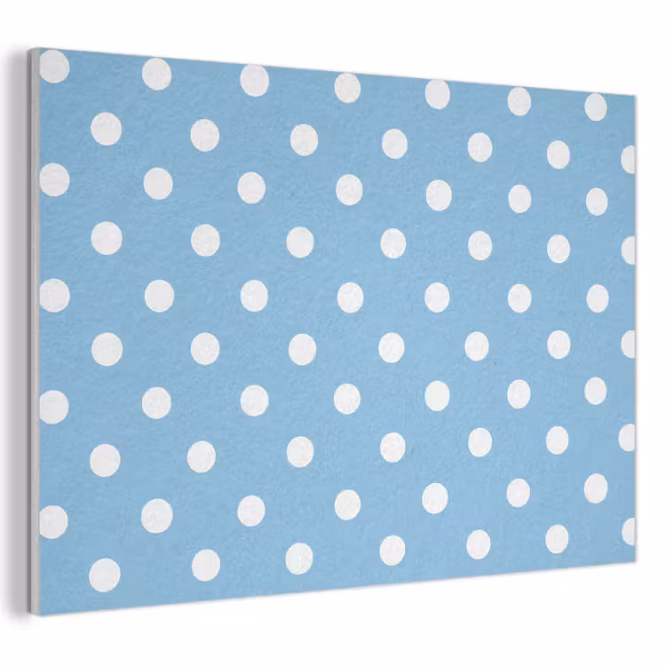 Polka - Dots - Blauw PET vilt klein 837 -3d