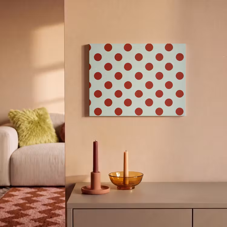 Polka - Dots - Rood PET vilt klein 837 -sfeer1