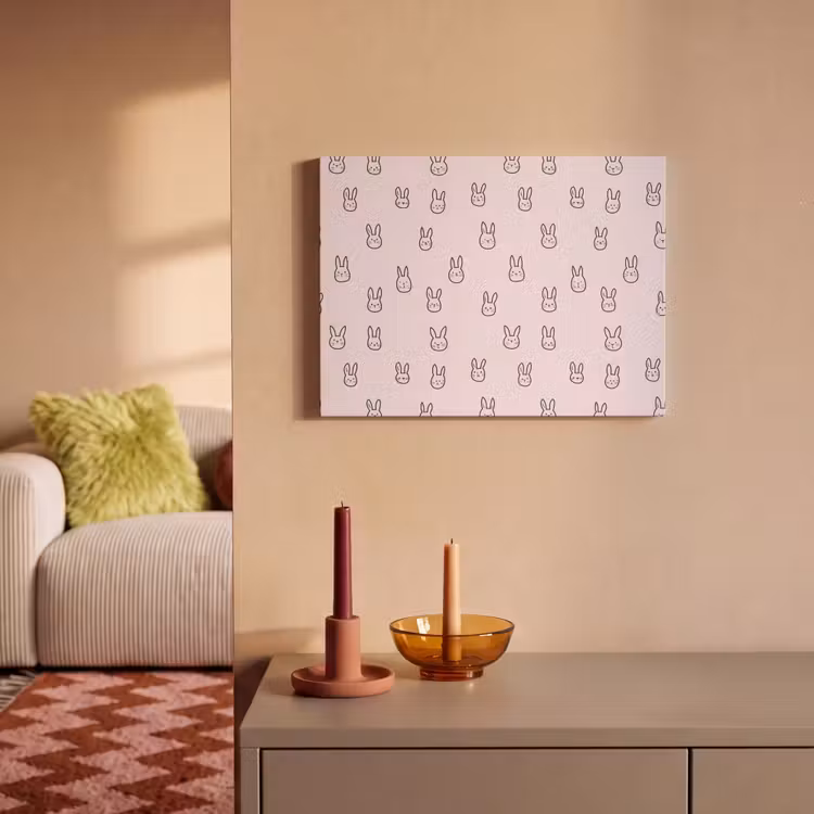 Konijnen - Minimalistisch - Roze PET vilt klein 837 -sfeer1