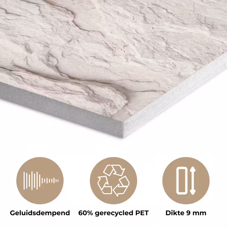 Rots - Structuur - Natuur - Beige - Abstract PET vilt klein -closeup_NL