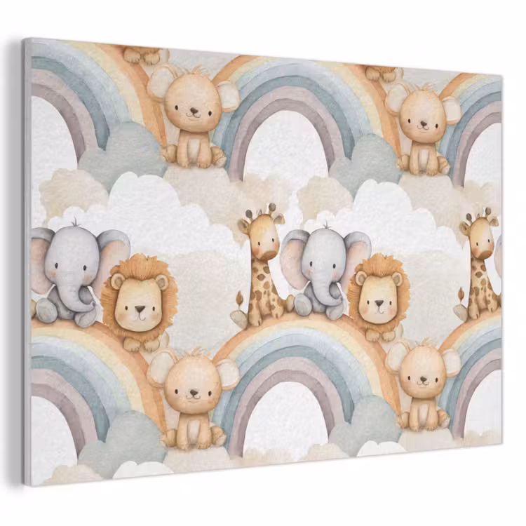 Safari - Regenboog - Kleurrijk PET vilt klein 837 -3d