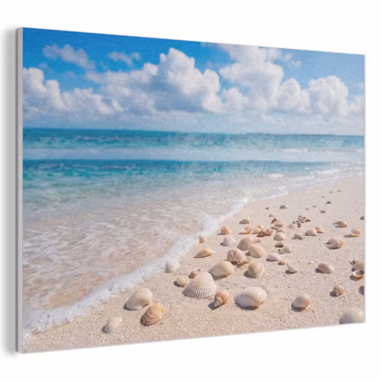 Schelpen - Strand - Natuur - Beige PET vilt klein -3d