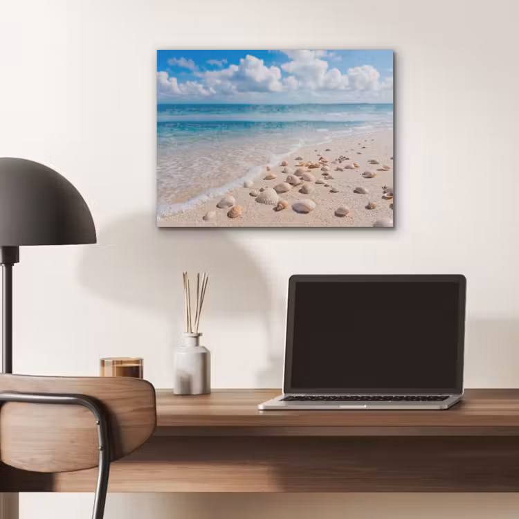 Schelpen - Strand - Natuur - Beige PET vilt klein -sfeer5