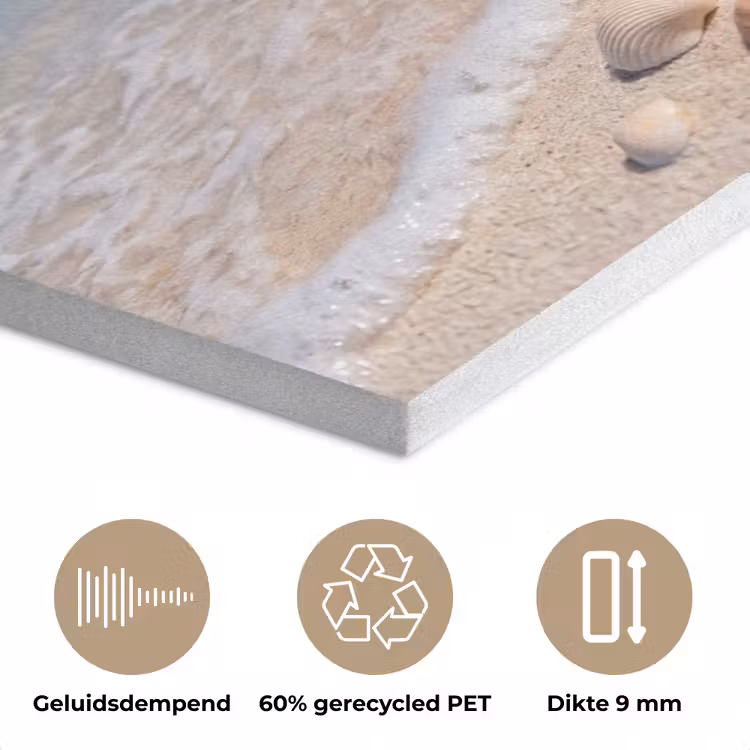 Schelpen - Strand - Natuur - Beige PET vilt klein -closeup_NL