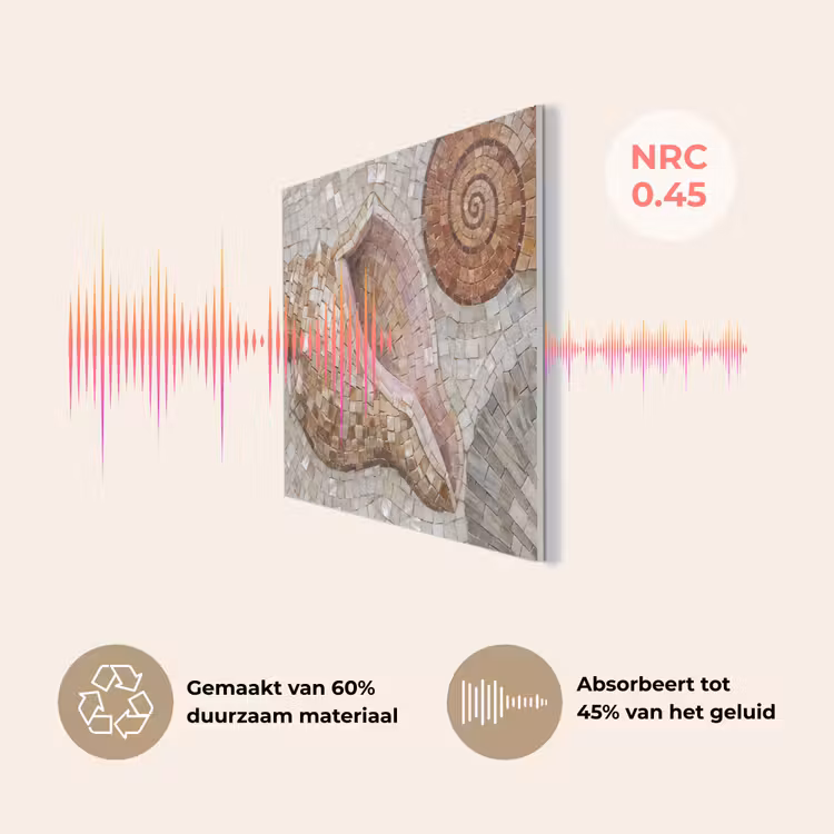 Schelp - Mozaïek - Zee - Beige - Modern PET vilt klein -USP_NL